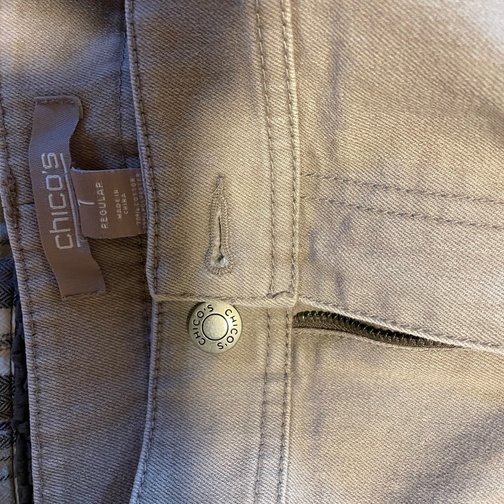 Chico’s Jeans, cream colored